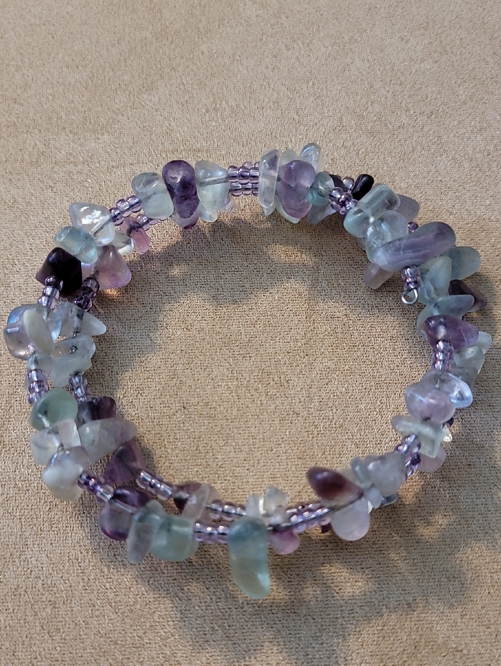 Bracelet Natural Stone Flourite Wrap